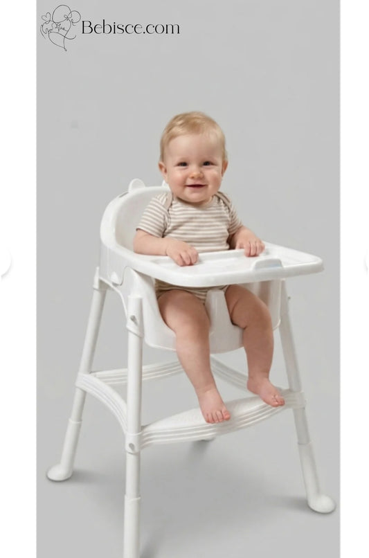 Bebek Mama Sandalyesi-Beyaz